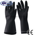 NMSAFETY gants en néoprène noir résistant aux produits chimiques